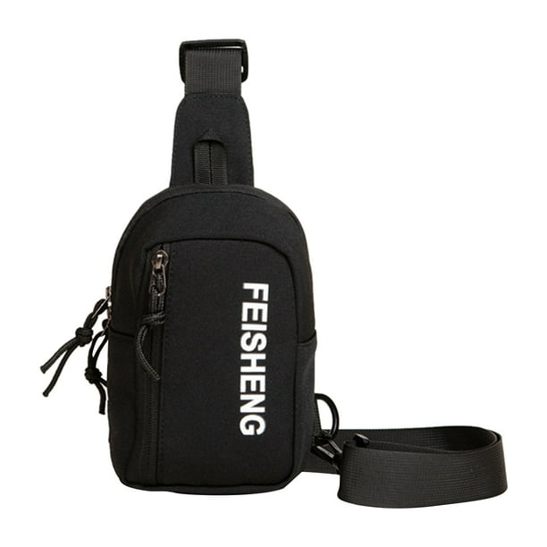 Bolso bandolera ZJT250129547 | Mochila impermeable para el pecho, informal, para viajes y senderismo, con cinturón ajustable | Riñonera multiusos para deportes al aire libre y uso diario