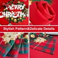 thumbnail image 4 of Christmas Red Table Cloth Square - 60x60 inch - Water Resistant Holiday Decorative Print New Year''s Eve Cloth Tablecloth -Table Covering for Party, Kitchen, Dining Room, 4 of 8