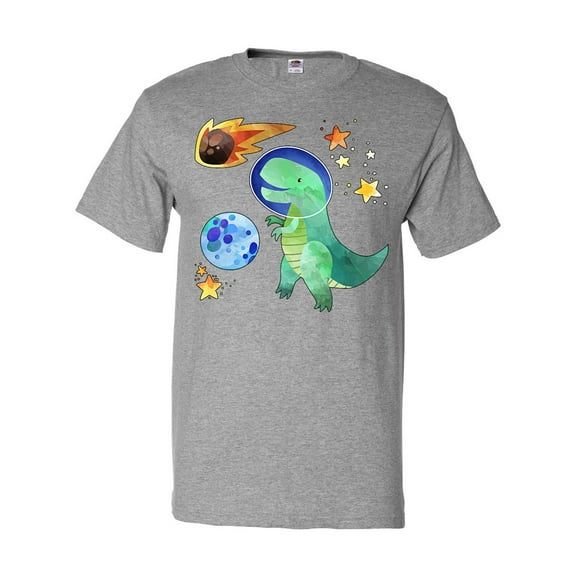 Inktastic Tyrannosaurus Rex Vs. Meteor Fun Space Dinosaur T-Shirt