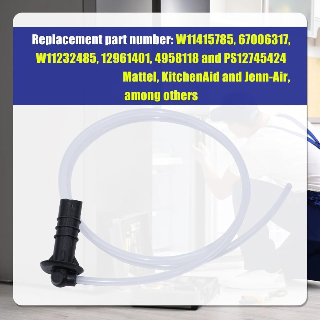 Sinyiin W11415785 Ice Maker Fill Tube and Water Line Assembly Fit for W11232485 12961401 67006317 Ice Maker Accessories