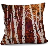 Simply Daisy 16" x 16" Birch Trees Floral Print Pillow