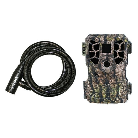 Game Cam Locks Stealth Cam STC-PX18FXCMO 14.0-Megapixel NO GLO FX Shield Camo Trail Cam & HME-CBLK Python Cable Lock ()