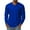 Royal Blue, variant on Men's V-Neck Solid Color Long Sleeve T-Shirt Casual Basic Tee Minimalist Style Loose Fit Comfortable Everyday Crew Top,Brown,L