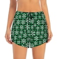 thumbnail image 2 of Fotbe Christmas Pattern At Buffalo Plaid Womens High Waist Running Shorts Athletic Workout Quick Dry Shorts for Women with Pockets Gym Yoga Summer Shorts-Small, 2 of 9