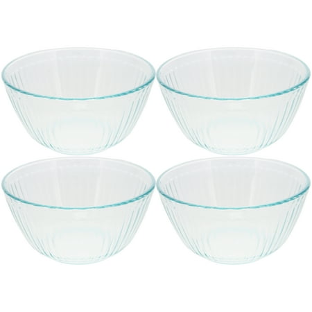 

Pyrex 7402 6-Cup Sculpted Glass Mixing Bowls (4-Pack)