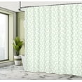 thumbnail image 4 of Ambesonne Natural Shower Curtain, Flower Branches Pattern, 69"Wx84"L, Pale Green and White, 4 of 4