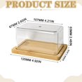 thumbnail image 5 of Butter and Cheese Storage Box - Rectangular Butter Preservation Container with Airtight Lid, Refrigerator Box for Butter, Cheese, Food Fresh Keeper, 5 of 9