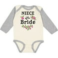 thumbnail image 3 of Inktastic Niece of the Bride Roses Girls Long Sleeve Baby Bodysuit, 3 of 5