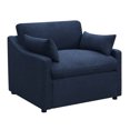 thumbnail image 3 of Destino Cushion Back Power Recliner Midnight Blue, 3 of 8