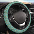 thumbnail image 5 of Rateoe fall cute gnome Pumpkin Pattern Elastic Stretch Steering Wheel Cover, Universal 15 inch, Microfiber Breathable , Anti-Slip, Odorless, Easy Carry, 5 of 6