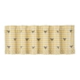 thumbnail image 2 of VHC Brands Buzzy Bees Ruffled Valance 18x60, Window Treatment, Bedroom, Living Room, Dining Room, and Kitchen Decor, Cotton, Buzzy Bees Collection, 18x60, Vintage Yellow, 2 of 4