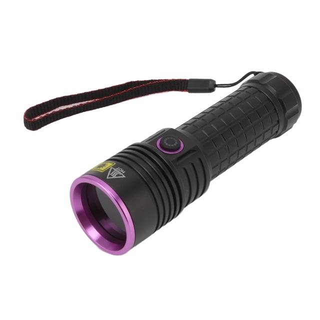 365nm Ultraviolet Flashlight, Anti Skid Black Light Flashlight With USB Cable For Currency Verification