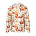 thumbnail image 1 of Vsdgher Sweat à Capuche Imprimé Poulet Dessin Animé pour Hommes Femmes, Manches Longues Protection Solaire Pêche pour Course Natation-Petit, 1 of 7