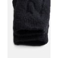 thumbnail image 3 of Scenario Women's Cable Knit Mittens, Black Soot, 3 of 4