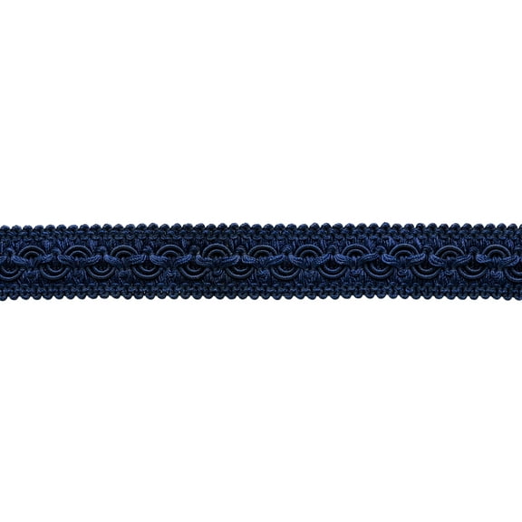 1" (2.5cm) Solid Wide Gimp Braid Trim # 0100SG, Dark Navy Blue #J3 (Dark Blue) Sold By The Yard (36"/3 ft/0.9m)
