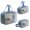 Blue, variant on 3Pack Waterproof Toiletries Bag Portable Cosmetic Bag Portable Zipper Storage Bag for Vacation Travel in Line with Airport Airline Requirements Brown