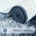 thumbnail image 6 of Noahas Fluffy Area Rug for Living Room Bedroom, 6 x 9 Tie-Dyed Blue Grey Rug Fuzzy Non-Slip Modern Carpet Ultra Soft Faux Fur Rugs for Dorm Kids Room Home Decor, 6 of 7