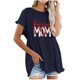 thumbnail image 1 of Camiseta informal para mujer, blusa estampada con cuello redondo y manga corta, Tops OAVQHLG3B Store  lin121212, 1 of 4