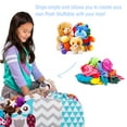 thumbnail image 3 of Posh Creations Bean Bag Stuffable Cover - Toy Organizer, Soft Cover, Kids, 3 ft, Canvas Owls Gray & Blue, 3 of 5
