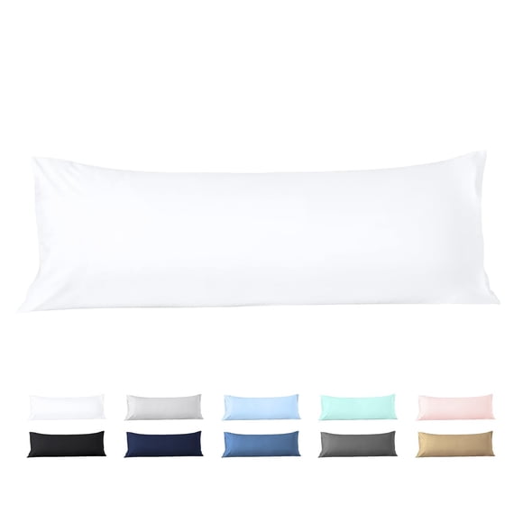 Funda de almohada corporal Beddingstar, 100% algodón egipcio, 600 hilos