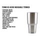 thumbnail image 3 of Vaso Termo LIDERT Acero Inoxidable CE-T301 30oz Térmico Frío Caliente plateado, 3 of 10