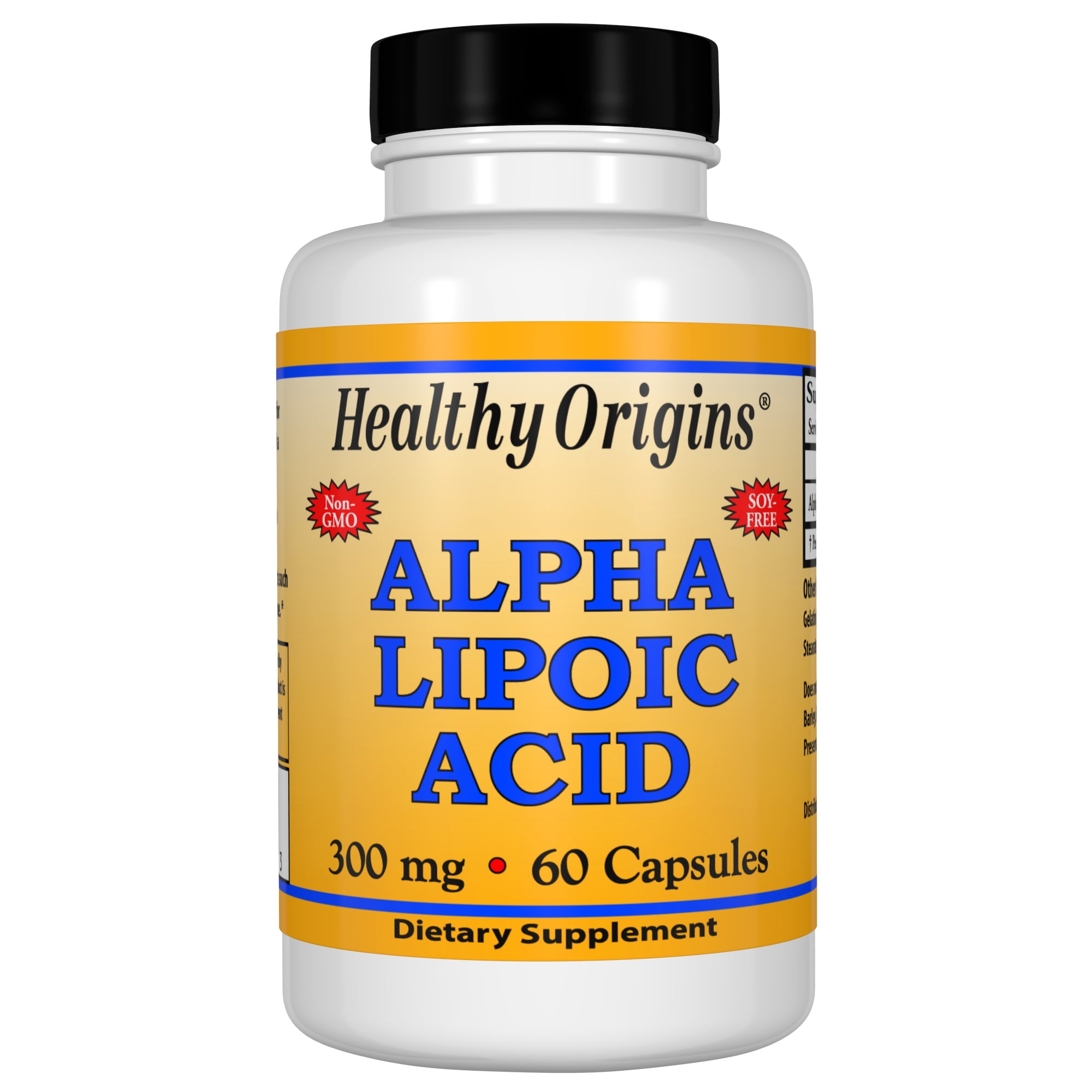 Healthy Origins Alpha Lipoic Acid 300 mg, 60 Capsules