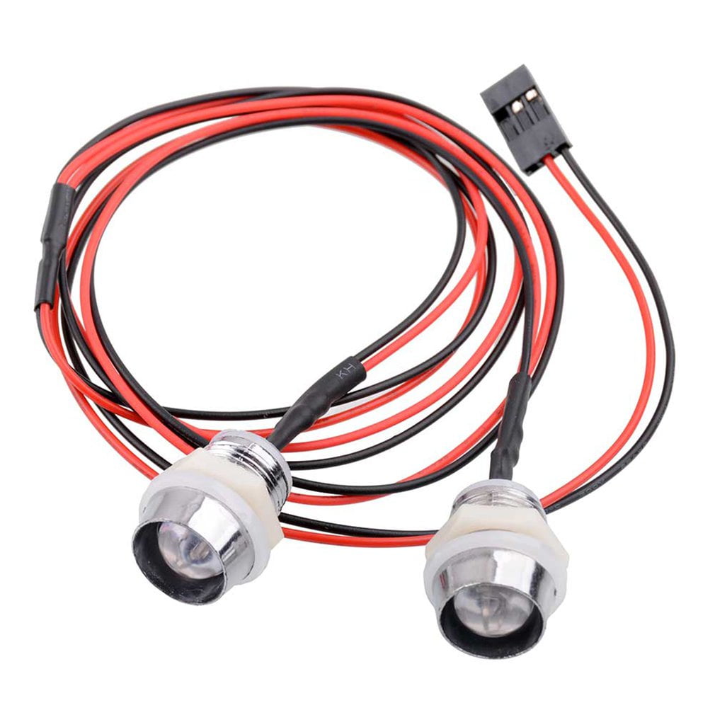 BJYX 2 Lights 70cm Lenght RC LED Night Headlamps Headlights 8mm LED