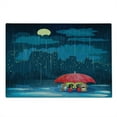thumbnail image 2 of Nursery Cutting Board, Kitty and Poppy Romantic Love Story Starry City Blocks Rainy Day Umbrella Cartoon, Decorative Tempered Glass Cutting and Serving Board, in 3 Sizes, by Ambesonne, 2 of 5