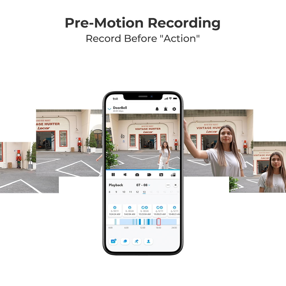 Reolink 2pcs Doorbell Camera 5G/2.4GHz WiFi Chime, 5MP Night Vision, 180° Motion Human Detection, 2 Way Talk, Local Storage Google Assistant