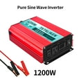 thumbnail image 5 of TATALIKEN 1200 Watts 2400 Watts Pure Sine Wave Power Inverter DC 12V to AC 110V/120V Car Inverter with 2 AC Outlets for Power Tools Home Vehicles RV Truck, LCD Display, 5 of 11