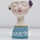 thumbnail image 4 of Florero de resina Zulema Decoración Boda Cocina Cabeza Humana Azul Jarrón de resina, 4 of 8