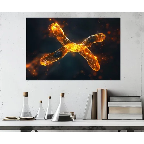 X Chromosome Wall Art Home Decor Vintage Gift Living Room Dercor Home Decor Office Wall Art