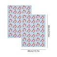 thumbnail image 3 of Tyidzon 2 Pcs Christmas Hand Towels, 15.7 x 23.6 in Candy Cane Decorative Towels for Kitchen and Bathroom, Blue, 3 of 7