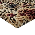 thumbnail image 2 of Ambesonne Leopard Fitted Sheet, Pattern with Heavy Details, Full Size, Camel Dried Rose, 2 of 3