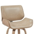 thumbnail image 5 of Armen Living Counter Height Swivel Bar Stool with White Wash Finished Wood, 5 of 5