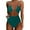 Green, variant on Womens One Piece Swimsuit - Tummy Control, Sexy & Flattering High Cut Cheeky Bathing Suit