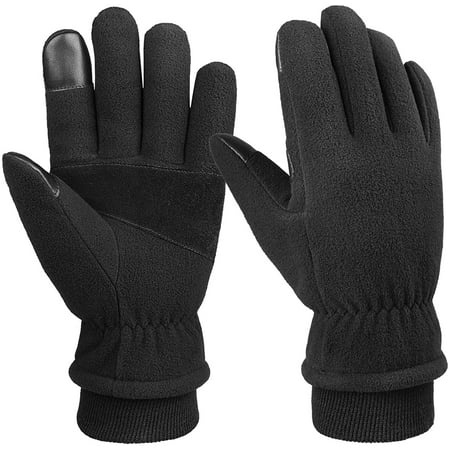 Mens Winter Gloves -20°F Touchscreen Fingertip with Thermal Fleece ...