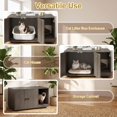 thumbnail image 3 of Vebreda Wooden Cat Litter Box Enclosure Hidden Litter Box Furniture with Scratching Board, Versatile Use, Ultimate Privacy & Cleanliness, 3 of 10