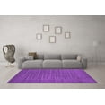 thumbnail image 3 of Ahgly Company Indoor Square Oriental Purple Industrial Area Rugs, 6' Square, 3 of 4
