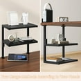 thumbnail image 4 of Clamp on Desk Organizer Shelf . es Desk Extender Shelves Above or Below Desk Adjustable Storage Shelves for Desktop Accessories Rustic TMZH, 4 of 8