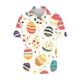 thumbnail image 4 of Blusas y camisas de manga corta con cuello en V Camisa estampada de Pascua para hombre Camisa abotonada Top de poliéster para hombre, 4 of 4