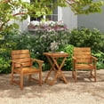 thumbnail image 4 of Costway 2 PCS 20 Inch Patio Folding Table Outdoor Hardwood Bistro Table with Slatted Tabletop, 4 of 10