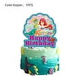 thumbnail image 2 of Ariel Birthday Party Supplies,Cartoons Theme Party Decoration Set, 2 of 4