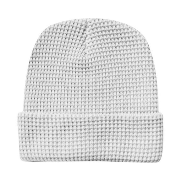 Bibifish Womens Light Brown Waffle Knit Beanie Hat Soft Stretchy Breathable Midweight Hat Fall Daily Wear Basic Stylish Hats