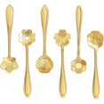 thumbnail image 1 of Stainless Steel Creative Flower Coffee Spoon Soup Spoons Sugar Spoons, Ice-Cream Tea Stirring Spoons 4.8 Inches Retro Dessert Demitasse Espresso Spoon, 1 of 4