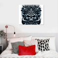 thumbnail image 5 of Orinice Skull Gothic Fine Art Aesthetic Poster Print Wall Painting for Home Decor Living Room Bedroom Office Wall Decor 20x16in, 5 of 6