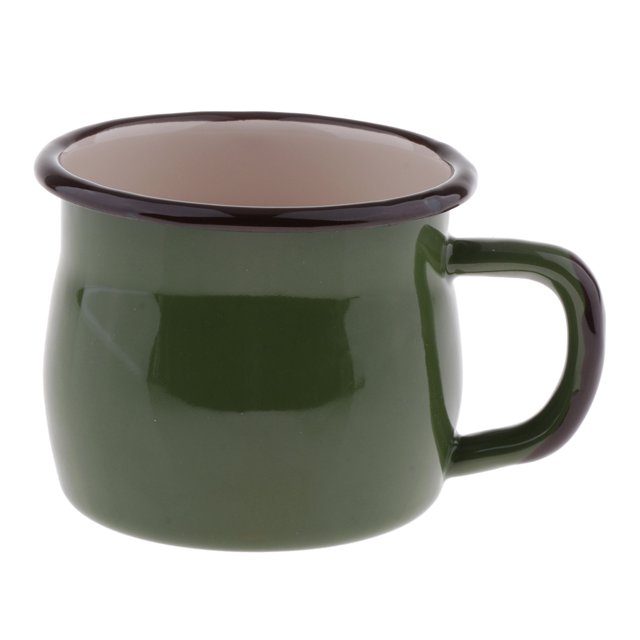 Taza de Cerámica de La Taza de Té Del Café de La Taza 350ml con La Cubierta Drinkware para La Taza de Café Verde Macarena Taza de café de cerámica