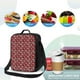 thumbnail image 4 of Fotbe Red Floral Lonchera Bolsa de Almuerzo para Hombres y Mujeres, Lonchera de Gran Capacidad, Bolsa de Almuerzo Reutilizable, Bolsa Térmica Aislante, 4 of 7