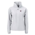 thumbnail image 2 of Women's Cutter & Buck  Gray Chicago Cubs Charter Eco Recycled Full-Zip Jacket, 2 of 3