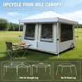 thumbnail image 5 of REDCAMP Canopy Camping Tent 10'x10' Inner Tent Converts Straight Leg Pop Up Canopy into Shelter for 4-6 Person, Water-Resistant and UV-Resistant, Gray, 5 of 10